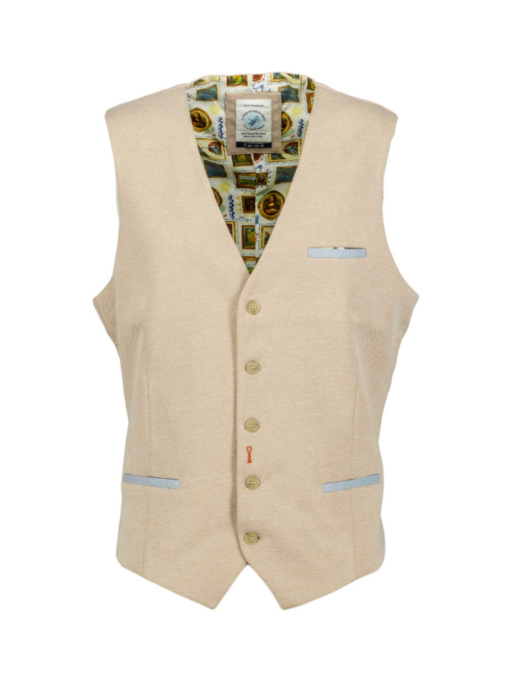 Beige gilet A Fish Named Fred