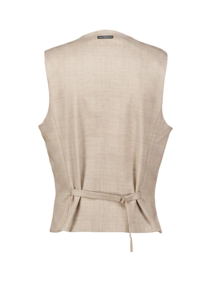 Beige mouwloze gilet A Fish Named Fred
