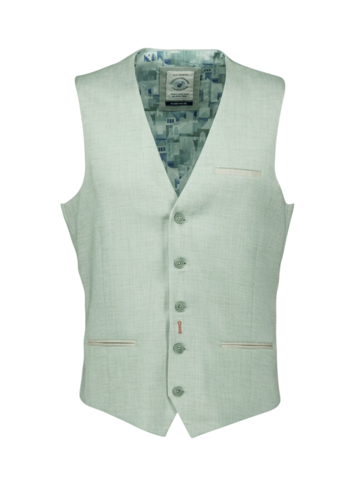 Groene gilet met knoopsluiting A Fish Named Fred