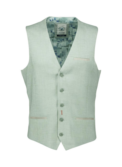 Groene gilet met knoopsluiting A Fish Named Fred