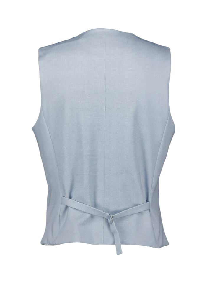 Blauwe mouwloze gilet A Fish Named Fred 