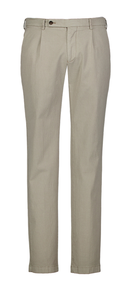 Grijze slim fit broek met patroon Morello Berwich 