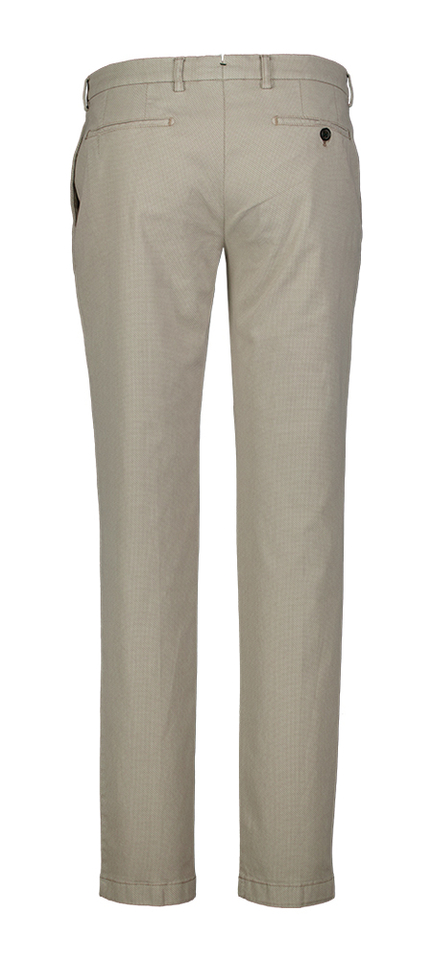 Grijze slim fit broek met patroon Morello Berwich 