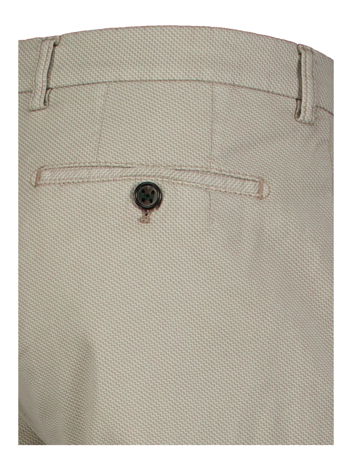 Grijze slim fit broek met patroon Morello Berwich 