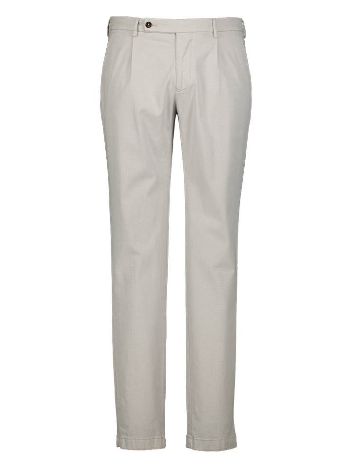 Ecru slim fit broek Morello Berwich 