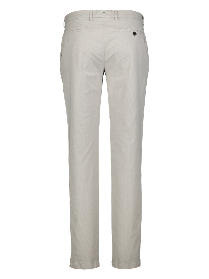 Ecru slim fit broek Morello Berwich 