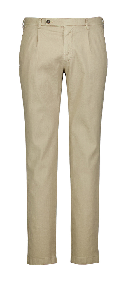 Beige slim fit broek Morello Berwich 