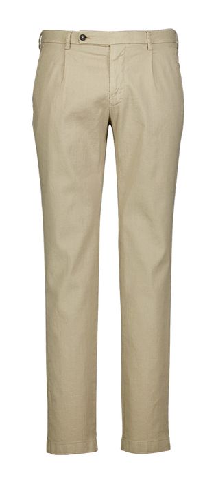 Beige slim fit broek Morello Berwich