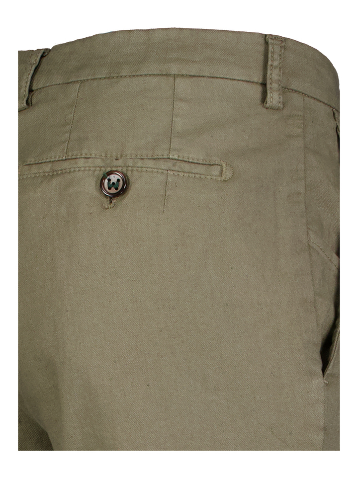 Groene slim fit broek Morello Berwich