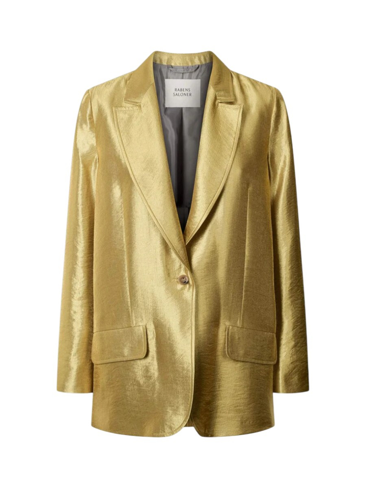 Goudkleurige oversized blazer Alona Rabens Saloner 