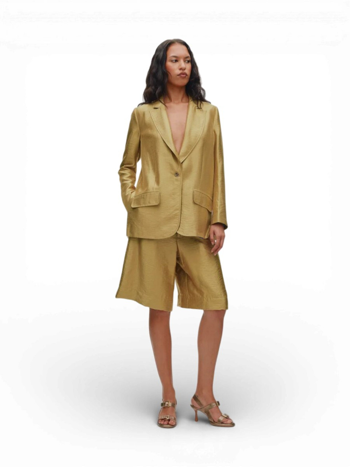 Goudkleurige oversized blazer Alona Rabens Saloner 