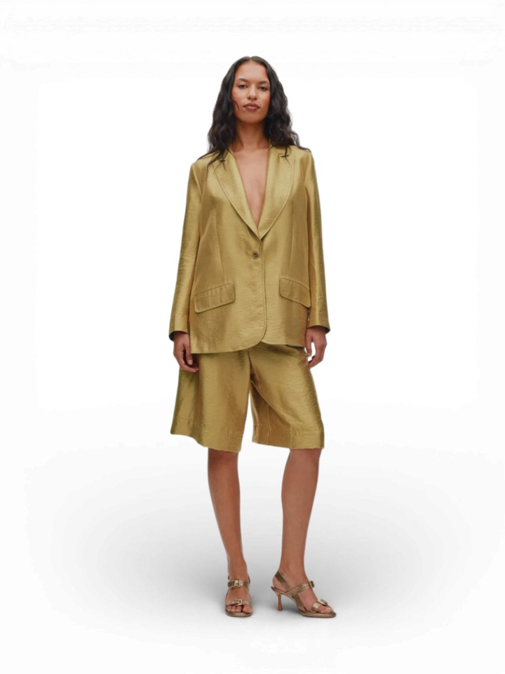Goudkleurige oversized blazer Alona Rabens Saloner 