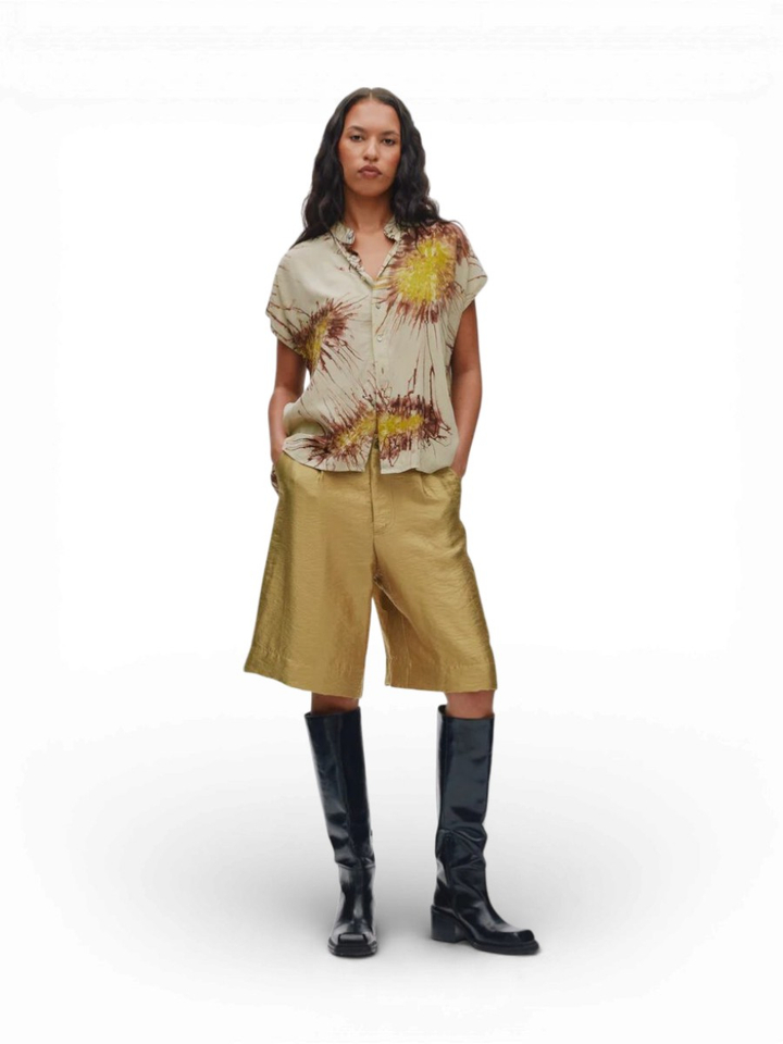 Goudkleurige short Feliza Rabens Saloner