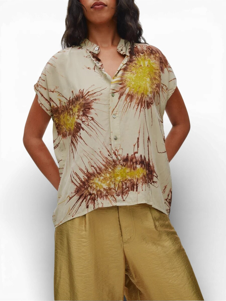 Groene bloes met print Heva Rabens Saloner