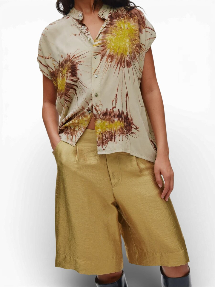 Groene bloes met print Heva Rabens Saloner