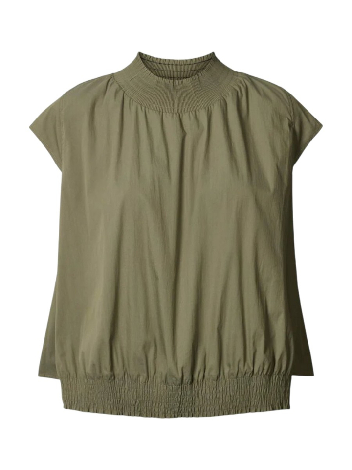 Groene bloes met smok Dori Rabens Saloner 