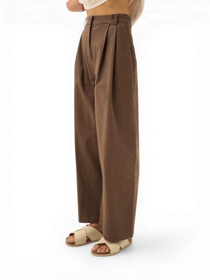 Bruine loose fit broek Prudie Rue de Tokyo 