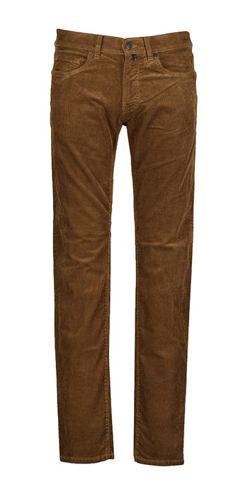 Bruine ribfluweel broek Pierre Cardin
