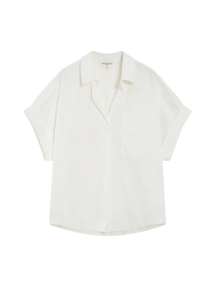 Witte oversized bloes Versigney Grace&Mila