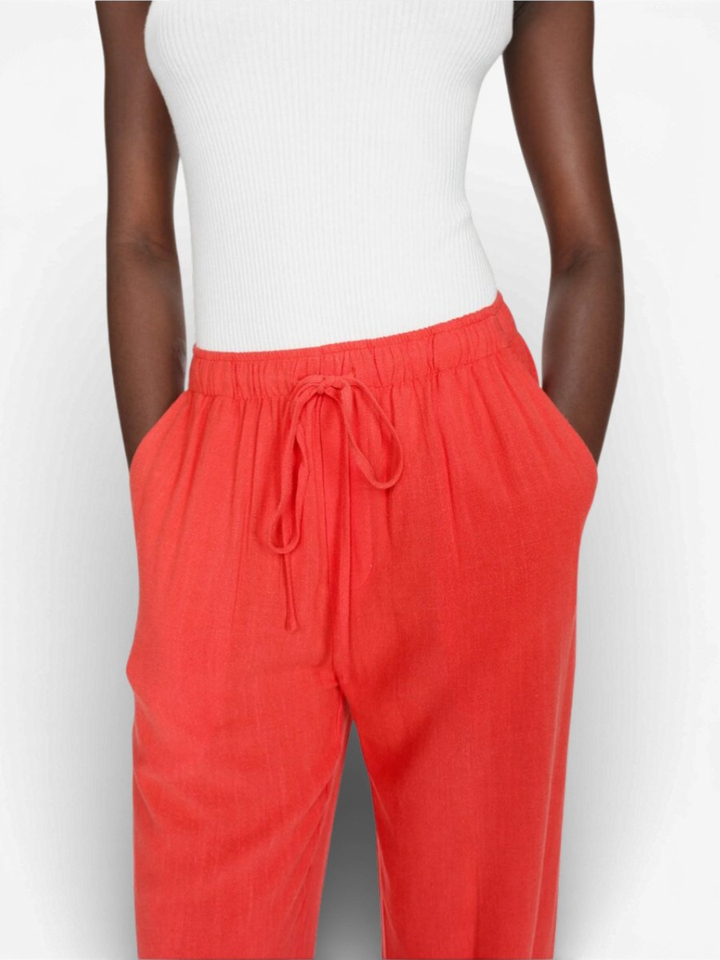 Rode wijde broek Raven Grace & Mila