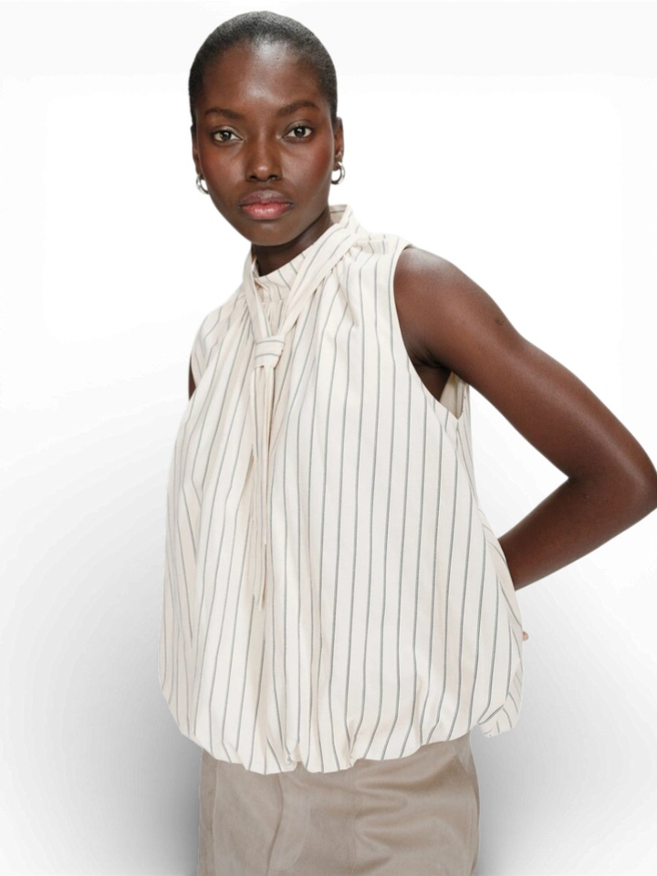 Vanille kleurige ballon top Vanya Grace&Mila