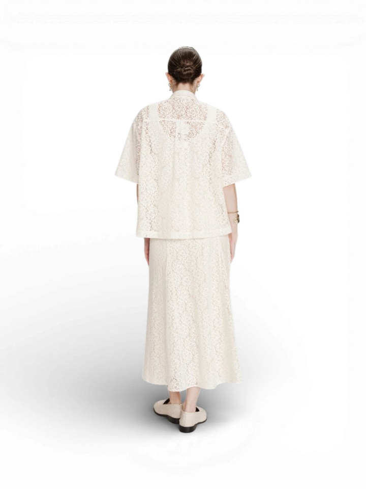 Ecru bloes in broderie Vendel Grace&Mila