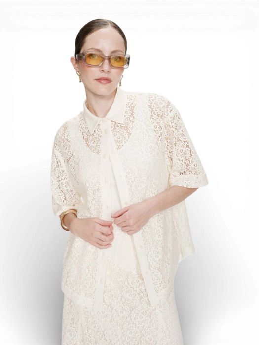 Ecru bloes in broderie Vendel Grace&Mila