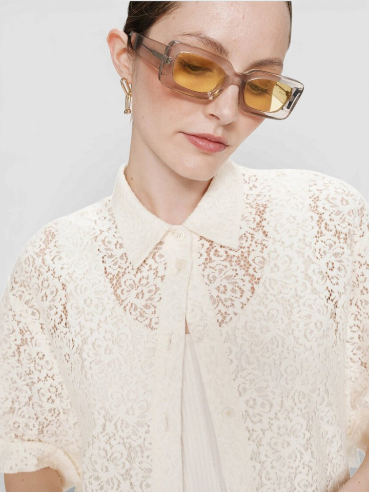 Ecru bloes in broderie Vendel Grace&Mila