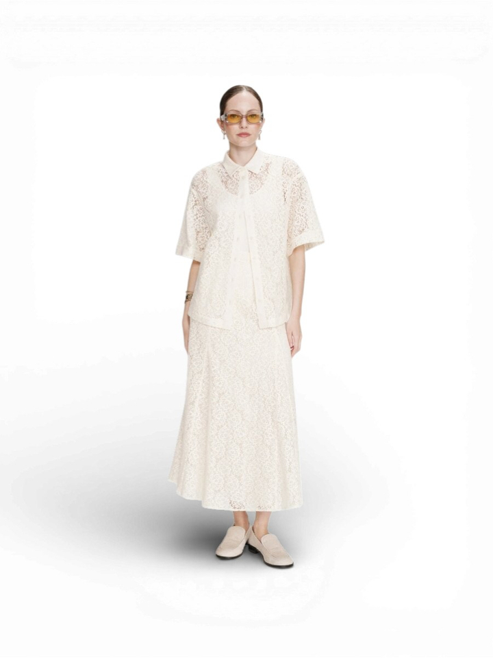 Ecru bloes in broderie Vendel Grace&Mila