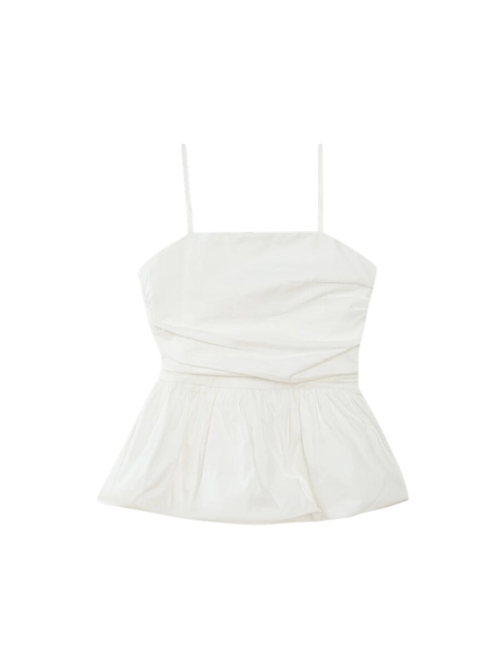 Getailleerde witte peplumtop Valo Grace&Mila