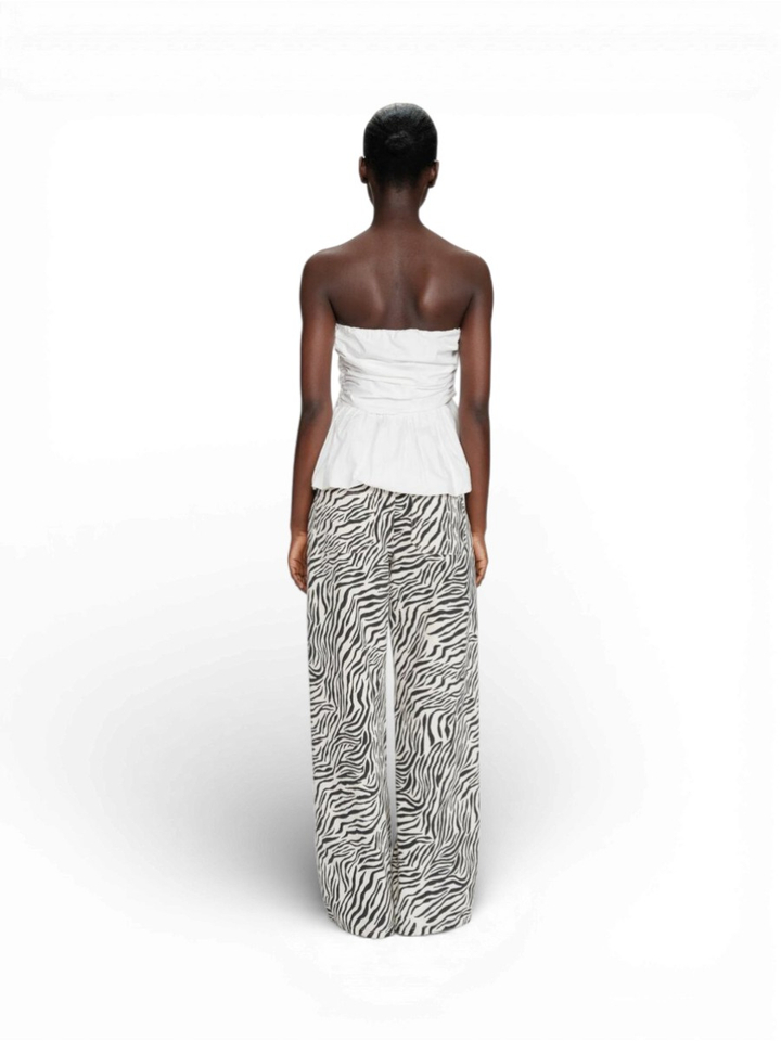 Getailleerde witte peplumtop Valo Grace&Mila