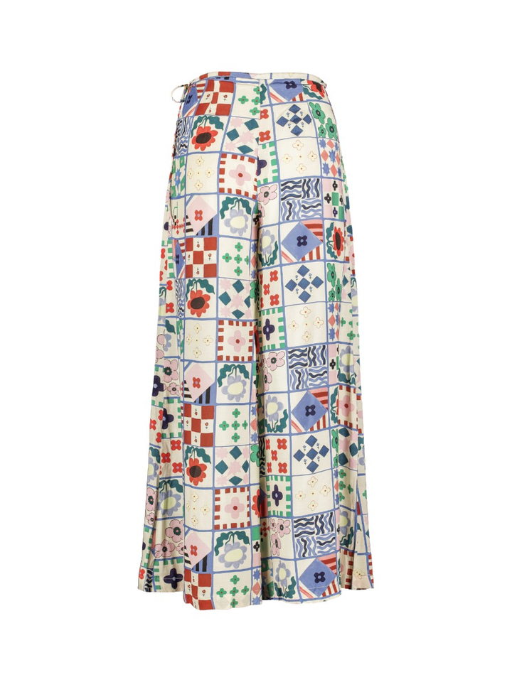 Multicolor wijde losse broek Egeria Frnch