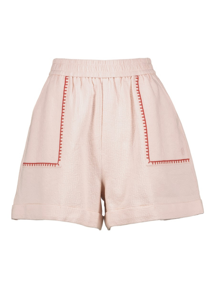 Lichtroze short met rood detail Celestea FRNCH