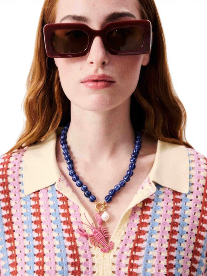 Multicolor gehaakte polo Missy FRNCH