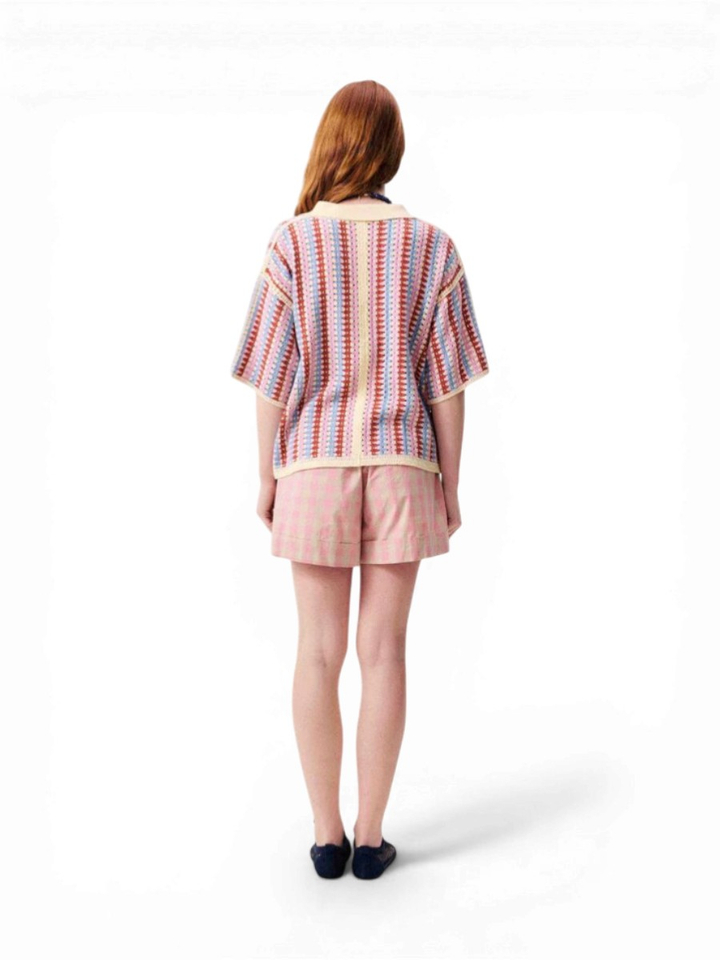 Multicolor gehaakte polo Missy FRNCH