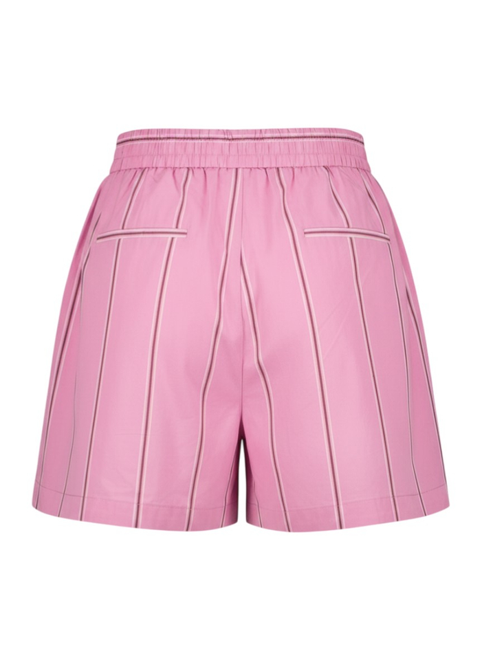 Roze gestreepte short met elastiek Eurybia FRNCH