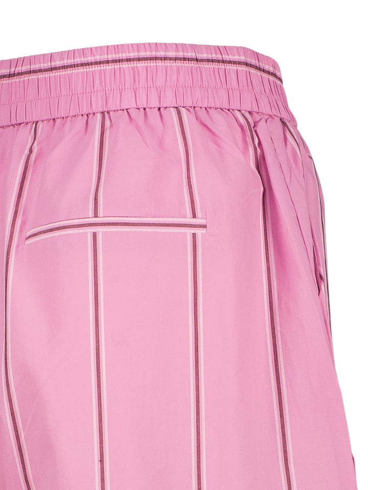 Roze gestreepte short met elastiek Eurybia FRNCH