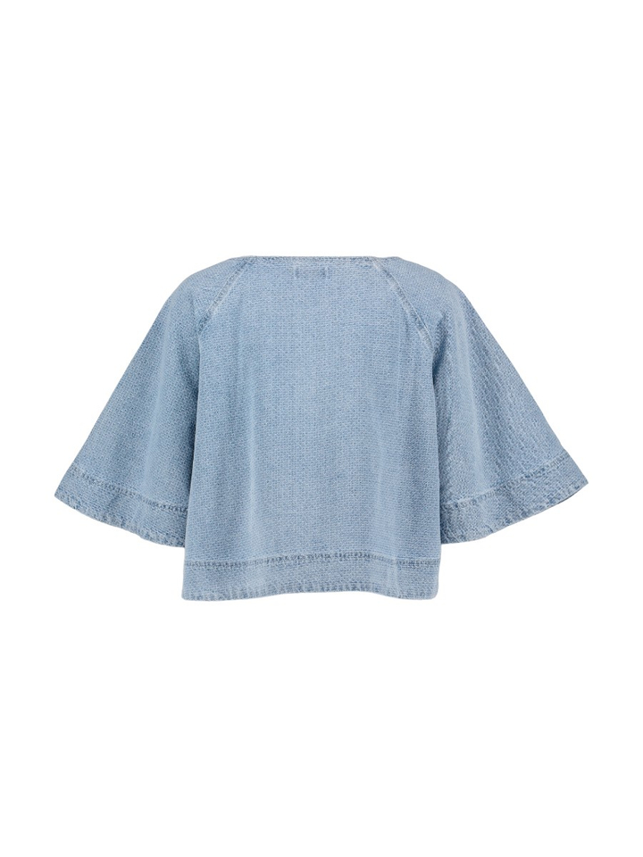 Blauwe jeansbloes Citrine FRNCH