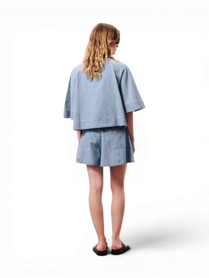 Blauwe jeansbloes Citrine FRNCH