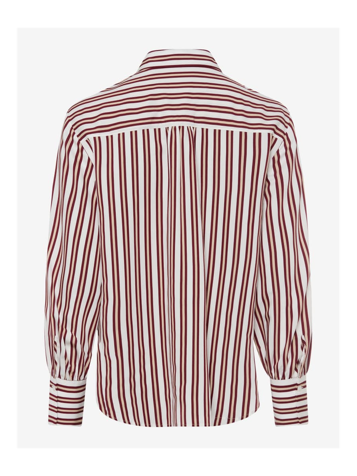 Bloes met bordeaux strepen Brax 