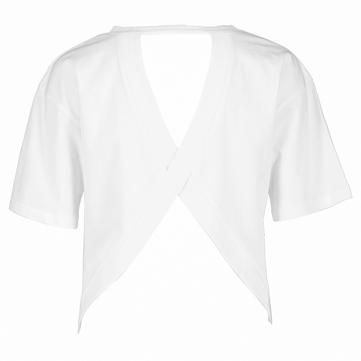 Witte T-shirt met open rug Marti Suncoo