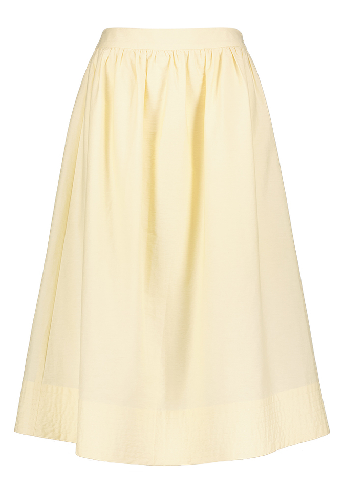 Licht gele uitlopende rok Faye Suncoo