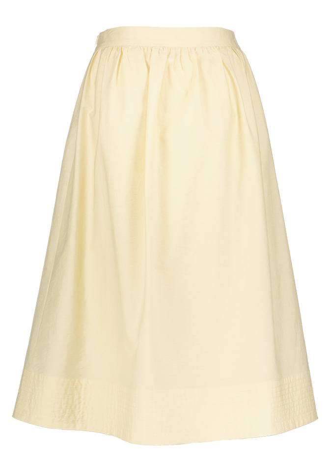Licht gele uitlopende rok Faye Suncoo