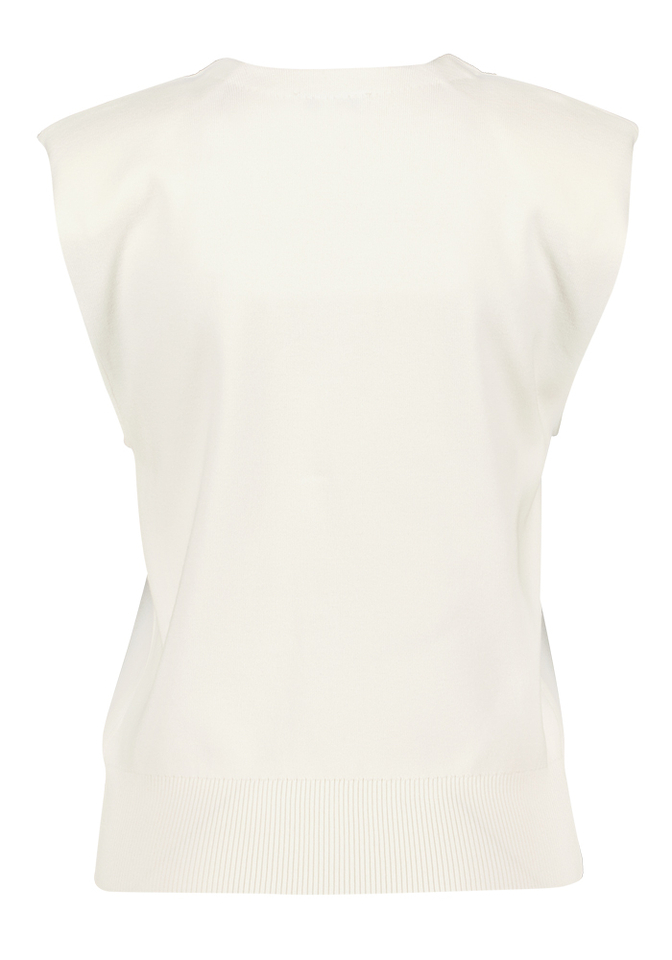 Witte gilet met schoudervulling Gilem Suncoo