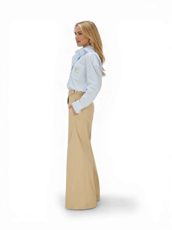 Beige flared broek Regina Josh V