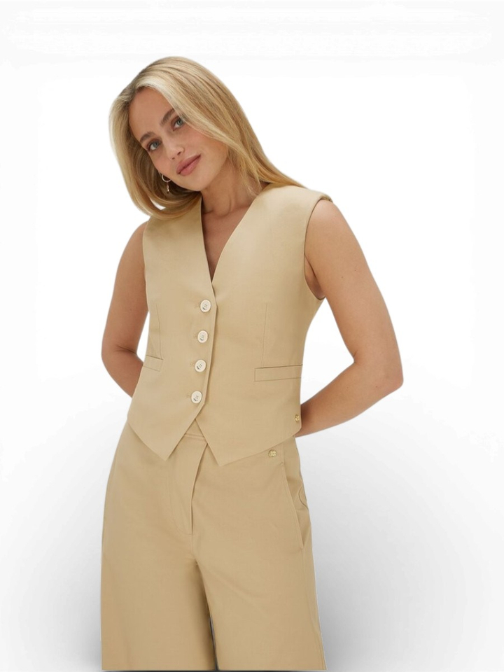 Beige gilet Monet Josh V