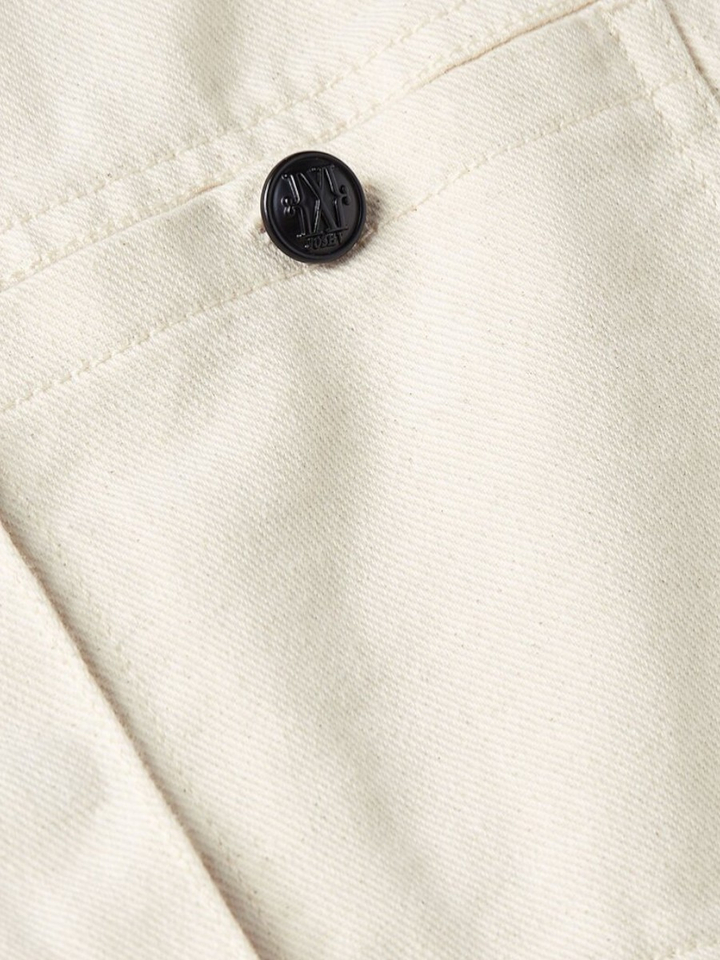 Ecrukleurige oversized gilet met borstzakken Maxwell JoshV