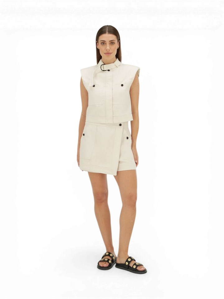 Beige geklede short Vianna Josh V 