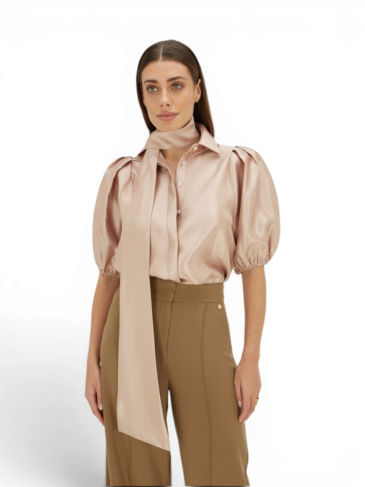 Roze metallic blouse Sylviana Josh V