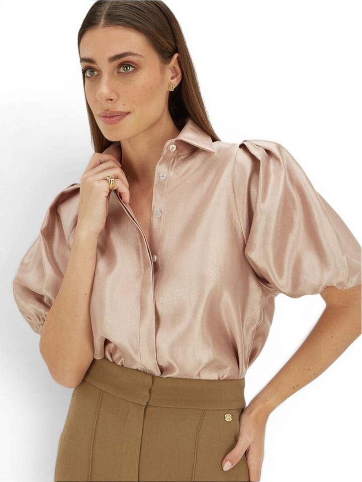 Roze metallic blouse Sylviana Josh V